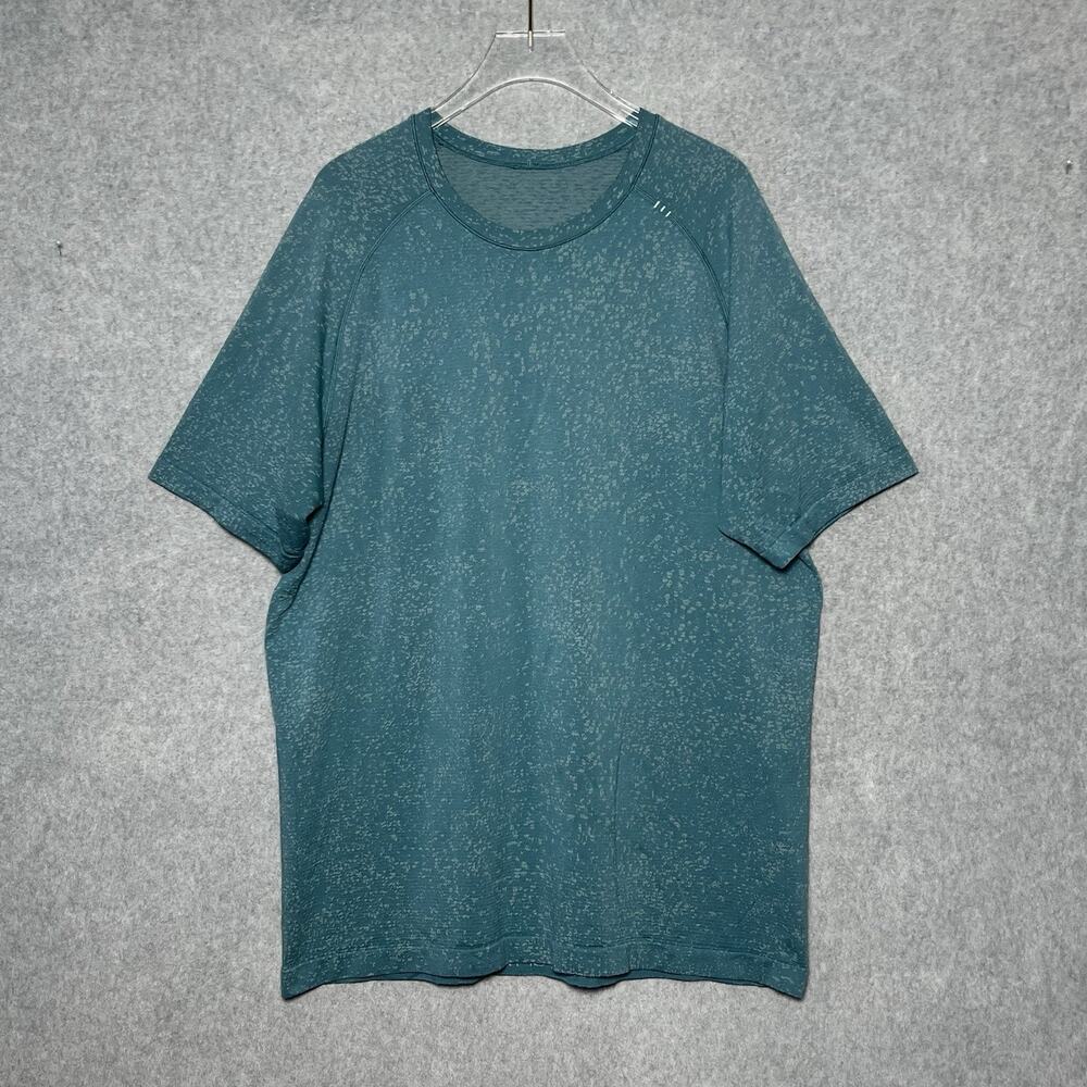 Lululemon Metal Vent T-Shirt Mens XL Teal Tech Short Sleeve Athletic Workout